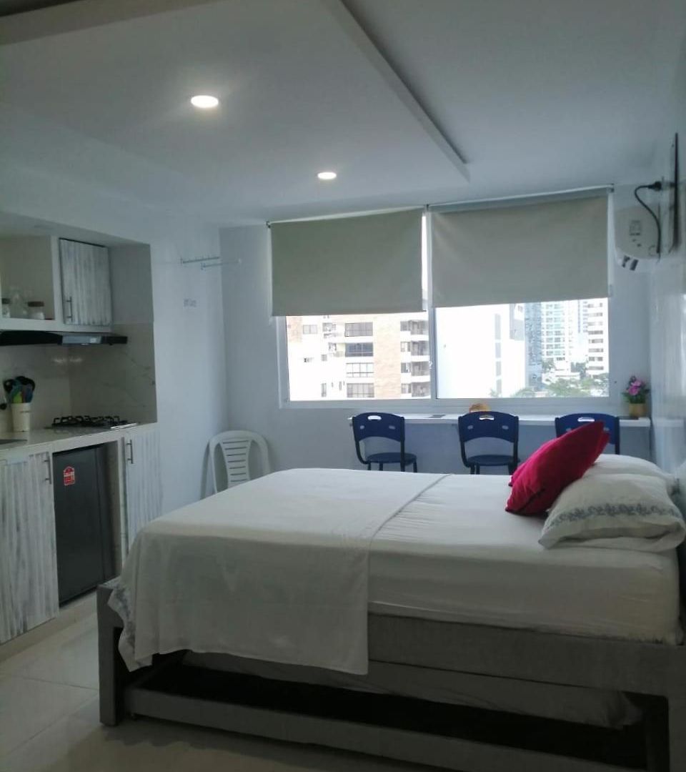 Estudio Tipo Loft Amoblado En Bocagrande 801a Apartamento *