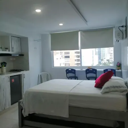 Estudio Tipo Loft Amoblado En Bocagrande 801a Apartamento *